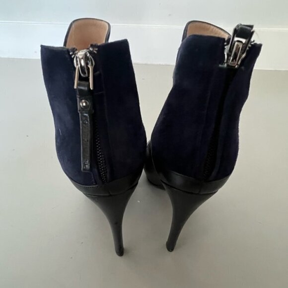 Giorgio Armani Suede Colourblock Pattern Booties - Picture 7 of 16